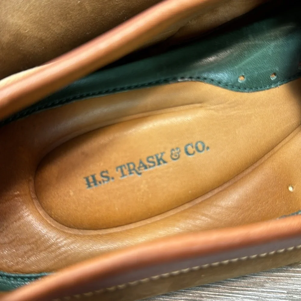 H.S. Trask.brown leather men’s slip on loafers size 11 (d60)